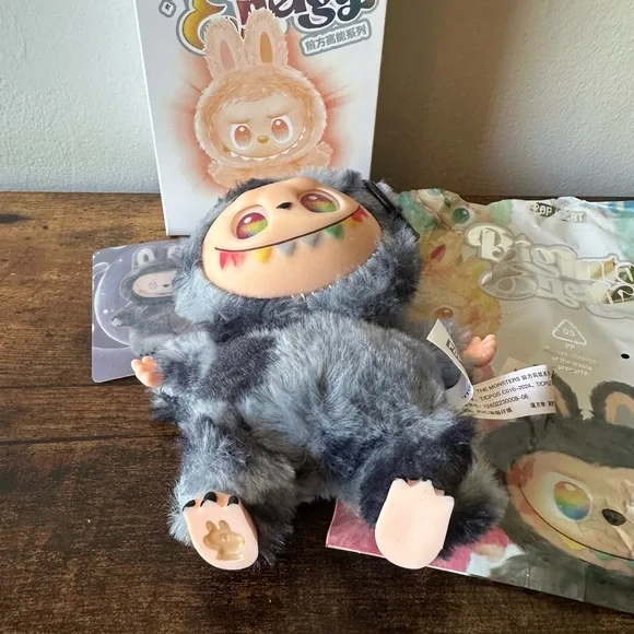 Pop Mart Lafufu Big Into Energy Series ID Plush Lafufu With Box and Card - Picture 5 of 6